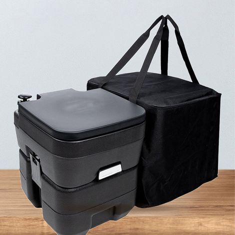 Tragbarer 5,3-Gallonen-Wohnmobil-Toilettenbeutel – 600D Oxford-Gewebe, 43 x 38 x 44 cm, großes Fassungsvermögen, leicht zu transportieren (1/5)