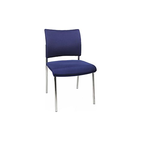 Silla para visitas  apilable  4 patas  respaldo acolchado  UE