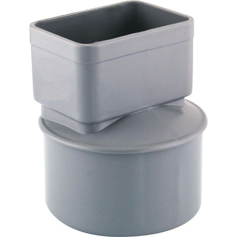Manchon d'adaptation pour profil gouttière aluminium - Fitt - Gris - PVC