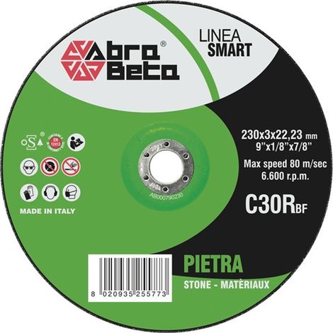 DISCO ABRASIVO mm. 115x3x22 PIETRA