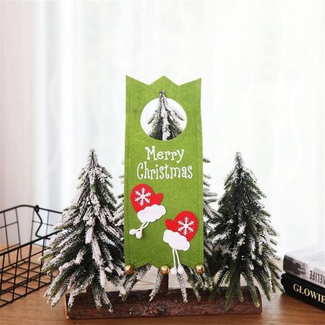 Guirlande Porte Noël - Décoration Porte Maison Fête - Accroche Porte En Tissu - 1 Pièce (1/4)