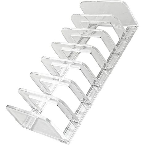Range-palette fards à paupières 7 compartiments plexiglas transparent rangement palette maquillage pour salle bain comptoir coiffeuse meuble (1/4)