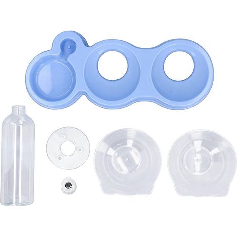 Gamelle pour animaux avec abreuvoir automatique, design incliné, pour une meilleure santé des chats et chiens (aliments humides et secs). (1/4)