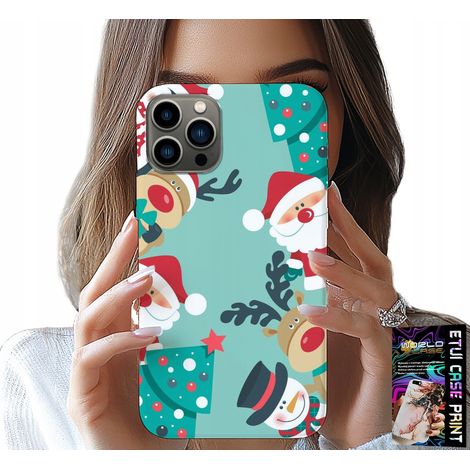 Custodia per iPhone 11 PRO - Babbo Natale, renne, pupazzo di neve, motivi natalizi (1/5)