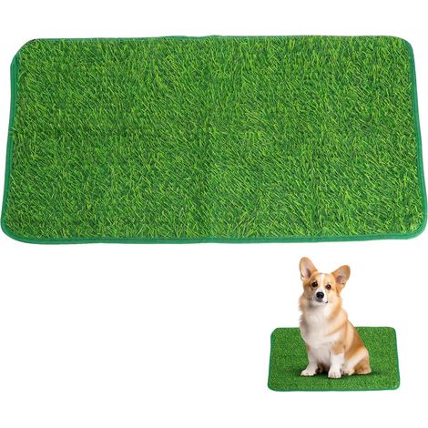 Gazon Artificiel de Toilette pour Chien - 46 x 70 cm - pour la Maison - Tapis Chien Pipi - Lavables - Antidérapantes - pour l'Intérieur et Le Balcon (1/5)