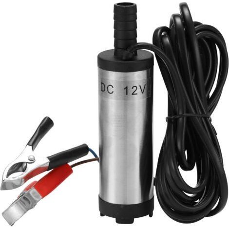 Pompe submersible électrique DC 12V pompes submersibles en acier inoxydable pour outil de ravitaillement en carburant 12L/min (1/4)
