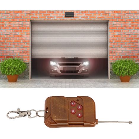 Bouton d'apprentissage de clé de télécommande sans fil pour véhicules électriques, portes de garage, éclairages LED, etc. (livré avec batterie intégrée) (1/5)