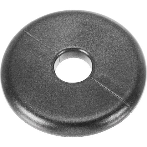 Plaque d'Écussons Auto-Adhésive Ronde en ABS 0.65"/16.5mm, Couverture Murale pour Tuyau d'Eau, Cache Mitigeur Douche Boucles Rosace Robinet Chauffage Plomberie Mural, Gris (1/5)