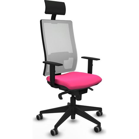 Sedia da ufficio piqueras y crespo Horna rosa similpelle
