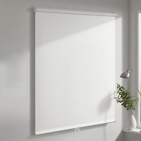 Occultant Klemmfix sans Perçage 40l x 100L cm avec Revêtement Anti-Lumineux, Store Enrouleur Thermique Isolant Anti Froid et Chaleur pour Fenêtre de Salon Chambre Cuisine Salle de Bain (1/5)
