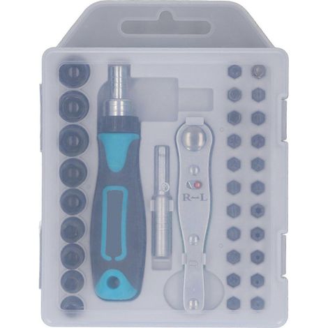 Ensemble de 34 tournevis ménagers de haute qualité, rapides et faciles à utiliser (1/4)