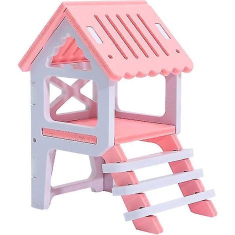 1 cabane en bois pour hamster
