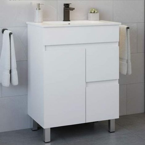 Kibath Mueble+lavabo URBAN 70x45 cm blanco 2c 2p (1/5)