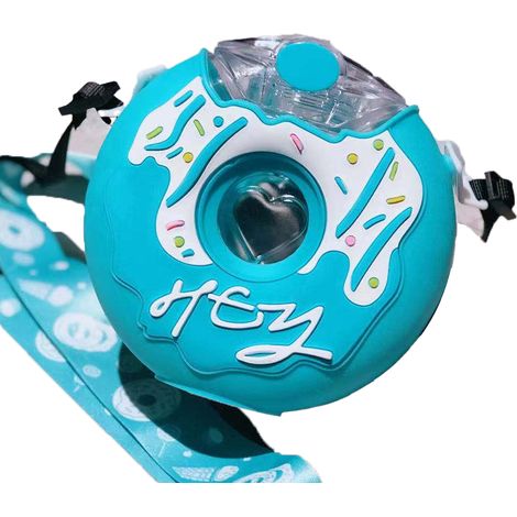 Bouteille À Eau Avec Paille - 380 ml - Forme De Donut - Pour Enfants - École Et Extérieur - 1 Pièce (1/5)