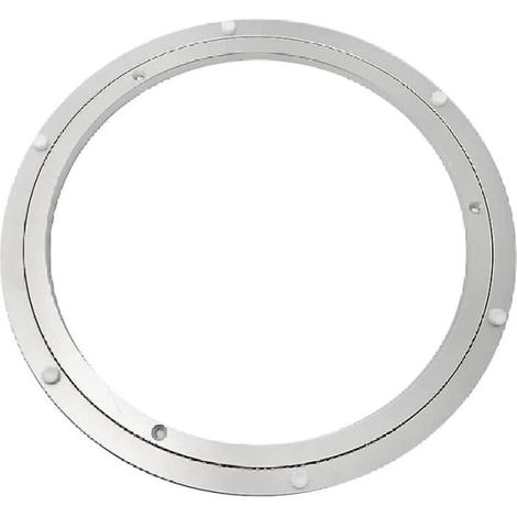 Plateau tournant Lazy Susan robuste, pieds antidérapants en caoutchouc, facile à monter, pour cuisine et salon, diamètre 10 pouces, support rotatif lourd. (1/5)