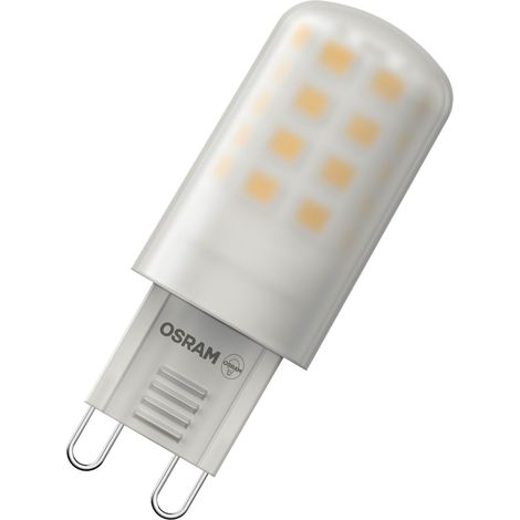 OSRAM Lampe LED  PIN à culot G9 3,2 W 320 lm 2 700 K dimmable GlowDim halogène de remplacement pour éclairage d'accentuation longue durée 25 000 h rendu des couleurs élevé
