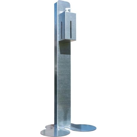 Soporte desinfectante itb solution acero gris altura ajustable