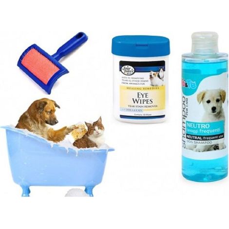 Kit De Nettoyage Chiens Shampooing Neutre Serviettes De Toilette (1/2)