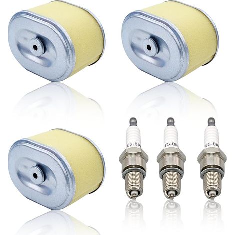Kit de Filtres à Air avec Préfiltre pour Honda GX160 GX200 GX140, Filtre Air avec Bougie Pièces de Rechange pour Moteur 5hp, 5,5hp, 6hp 17210 ZE1 505