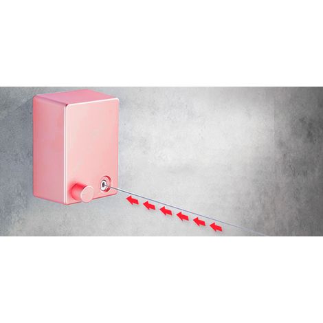 Étendoir à linge invisible, sans perçage, rétractable en fil d'acier pour l'intérieur et les balcons, idéal pour sécher le linge. Rose sakura - Étendoir à linge rétractable de style japonais - longueu (1/5)
