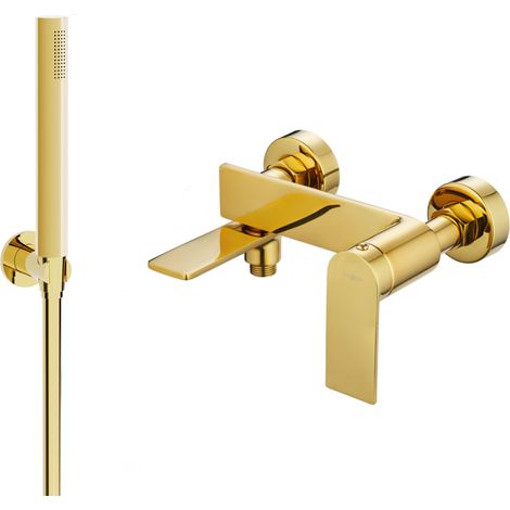Mexen Zero R70 rubinetteria da bagno con set doccia, oro - 7113R70-50 (1/3)