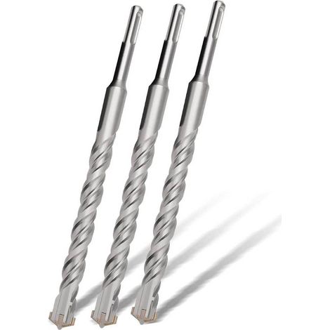 Foret Marteau FORCE X - 4 Taillants HM - Béton Armé 160° D. 10 x Lt. 110 x Lu. 50 mm x Q. SDS+ x Z4 - Diamwood
