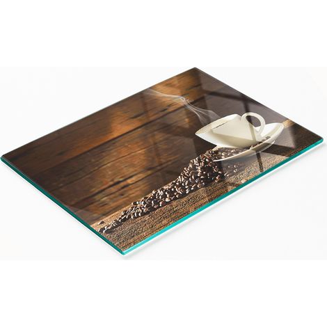 Tazza da caffè/caffè in vetro decorativo multifunzionale per cucina, 80x52 cm (1/5)