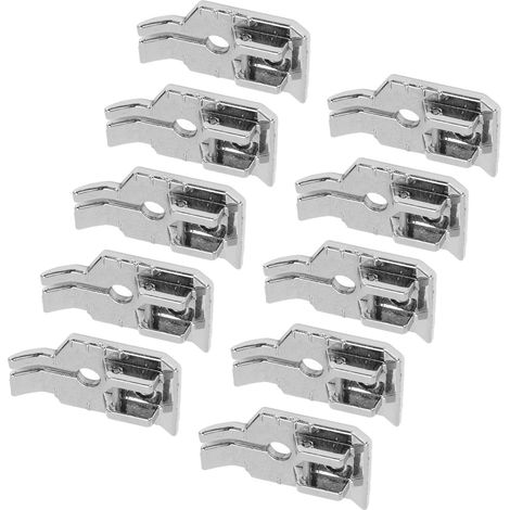 10 Pièces Pieds de Presseur en Acier Inoxydable pour Machine à Coudre, Durable et Léger pour Couture (1/5)