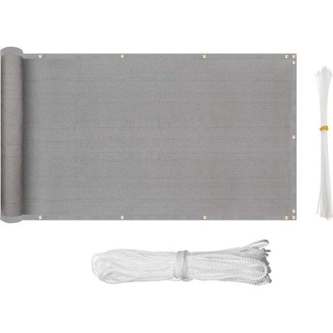 Voile D Ombrage Pour Balcon - Protection Uv Et Intempéries - Idéal Jardin Terrasse Cour - 440x90 Cm Extensible (1/5)