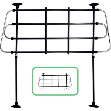 Rejilla para perros ajustable - Montaje en el asiento trasero o en el suelo (1/4)