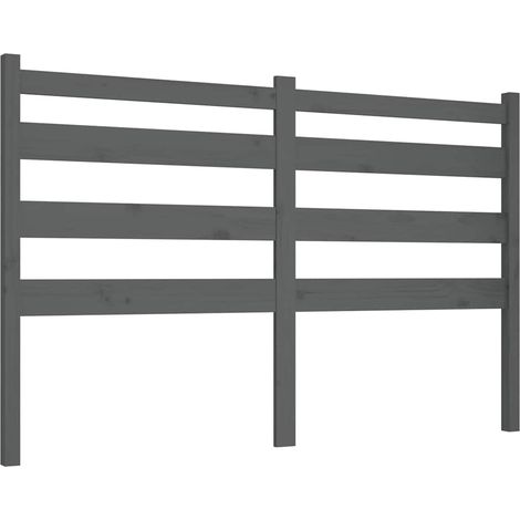 Maison Exclusive - Cabecero de cama madera maciza de pino gris 12 (1/5)