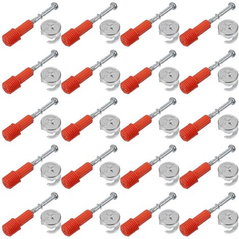 30 jeux de verrous de sécurité pour meubles, verrous à came 3 en 1 pour armoires et meubles-5X1CM