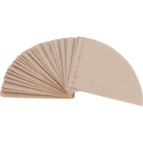 100 Stück Kaffeefilterpapier, kegelförmig, Einweg-Kaffeefilter, Zubehör, 14 x 10 cm (1/5)