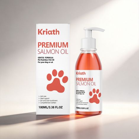 L'huile de saumon pour animaux de compagnie nourrit en douceur les chiens, laissant leur pelage lisse et brillant – 100 ml (1/5)