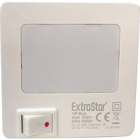Lampada notturna a led 1W luce fredda con interruttore punto luce soffusa XYD538 (1/3)