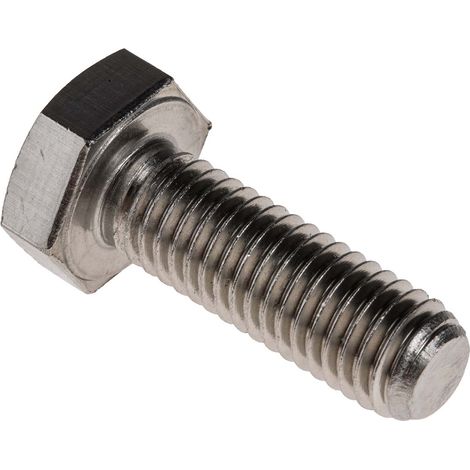 Vis à tête hexagonale, Acier Inoxydable A2 304 Brut, M10 x 30mm ( Prix pour Sachet de 25 )