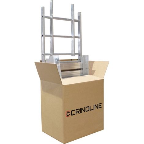 Echelle a crinoline hauteur 4,5m avec crosse de sortie escamotable EN ISO 14 122-4 (1/5)