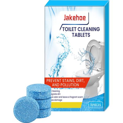 Boîte de 16 produits de nettoyage pour éliminer les taches, dissoudre la saleté tenace et le calcaire, et garder vos toilettes propres. (1/4)