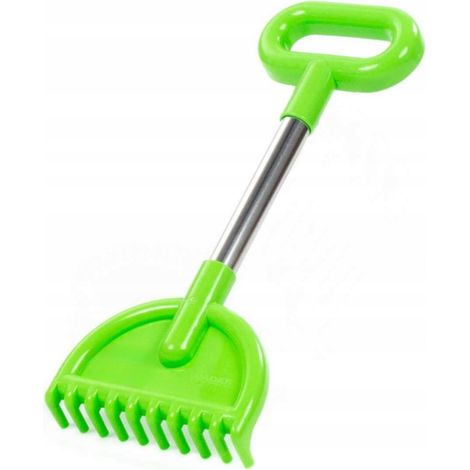 Rastrello da sabbia con manico in metallo, grande, 35 cm, rastrello da spiaggia (1/5)