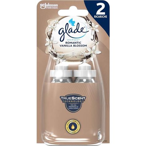 GLADE SENSE & SPRAY DEODORANTE PER AMBIENTI CON SENSORE DI MOVIMENTO FRAGRANZA ROMANTIC VANILLA BLOSSOM 2 X 18 ML (1/5)