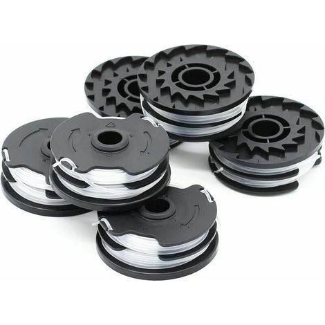TONCHEAN Trimmer Accessory, Pack of 6 replacement spools for LIDL Parkside PRTA 20-Li A1, B2, C3, PRT 550 A1, A3, PRT 300 A1 cordless brush cutters - 2 x 4 m 1.6 mm (1/5)