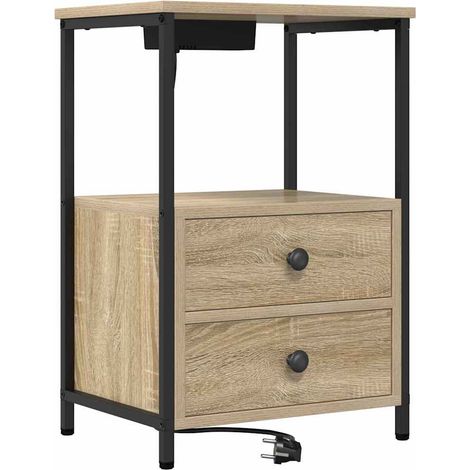 Maison Exclusive - Nachttisch Sonoma-Eiche 40 x 31 x 60 cm Holzwe
