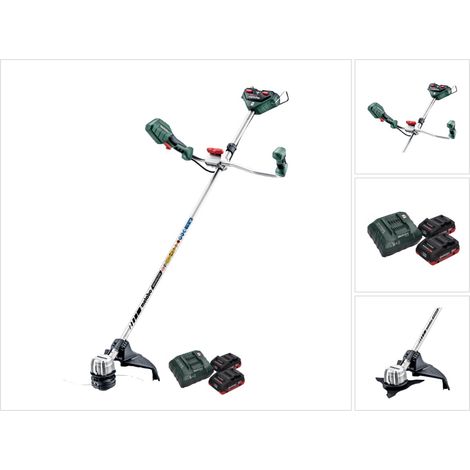 Metabo FSB 36-18 LTX BL 40 Débroussailleuse sans fil 36V (2x 18 V) à deux poignées Brushless + 2x Batteries 4,0 Ah + Chargeur