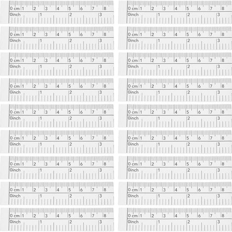 MAGICLULU Ruban à Mesurer Léger et Robuste en Papier Blanc 1,5 Mètre Double Face Lot de 50 Pièces Outil de Mesure pour Corps et Projets Diy (1/5)