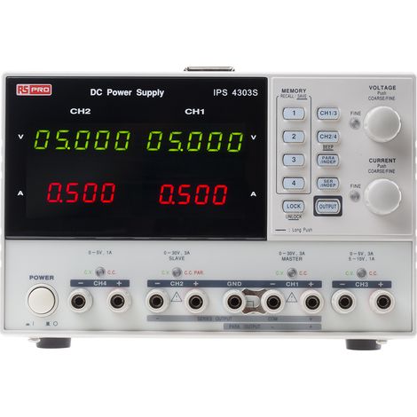 Alimentation de laboratoire, 0 30V, 1A, 4 sorties 195W ( Prix pour 1 ) (1/3)