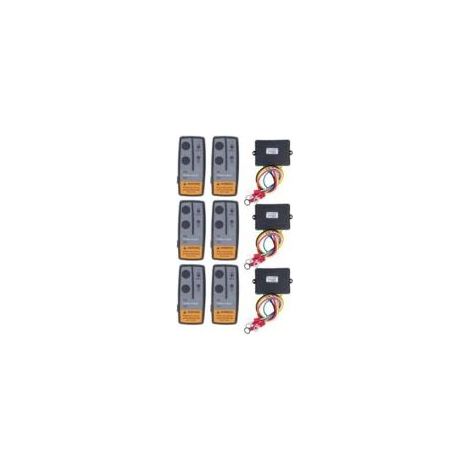 Contacteur de Relais de Solénoïde de Treuil 12 V /24 V avec 6 Pièces de Télécommande de Treuil sans Fil 3 récepteurs Kit de Relais de Treuil Universel pour ATV UTV Camion Tondeuse (1/4)