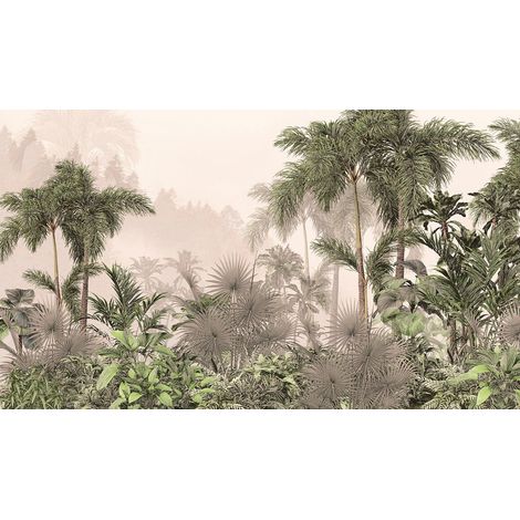 Papier peint panoramique - Forêt Tropicale - 130 cm x 75 cm (1/2)