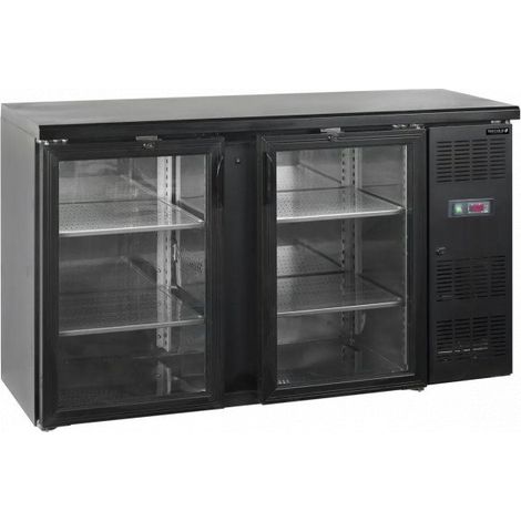 Arrière de bar ventilé 290 Litres, 2 portes vitrées battantes, 250 W, 220 V - MONO (1/4)