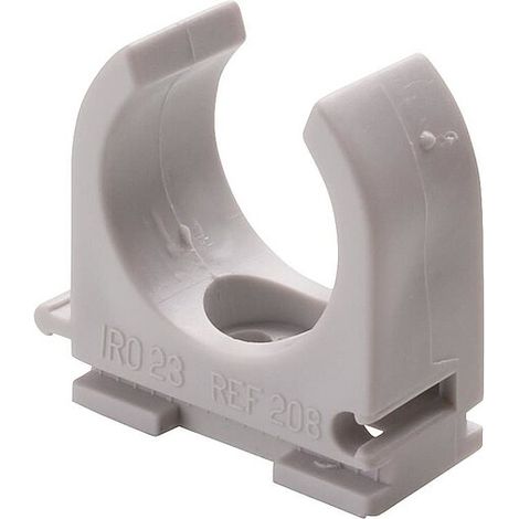 Rohrschelle aus Kunststoff PP - grau - DN32 - Spannweite 31 - 32 mm