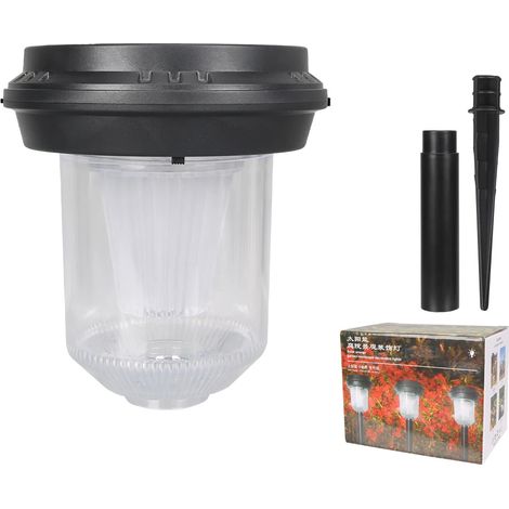 Projecteurs solaires à 9 LED (rayures verticales), étanches IP65, pour extérieur, luminosité réglable, compatibles avec jardin, allée, terrasse et pelouse. (1/5)